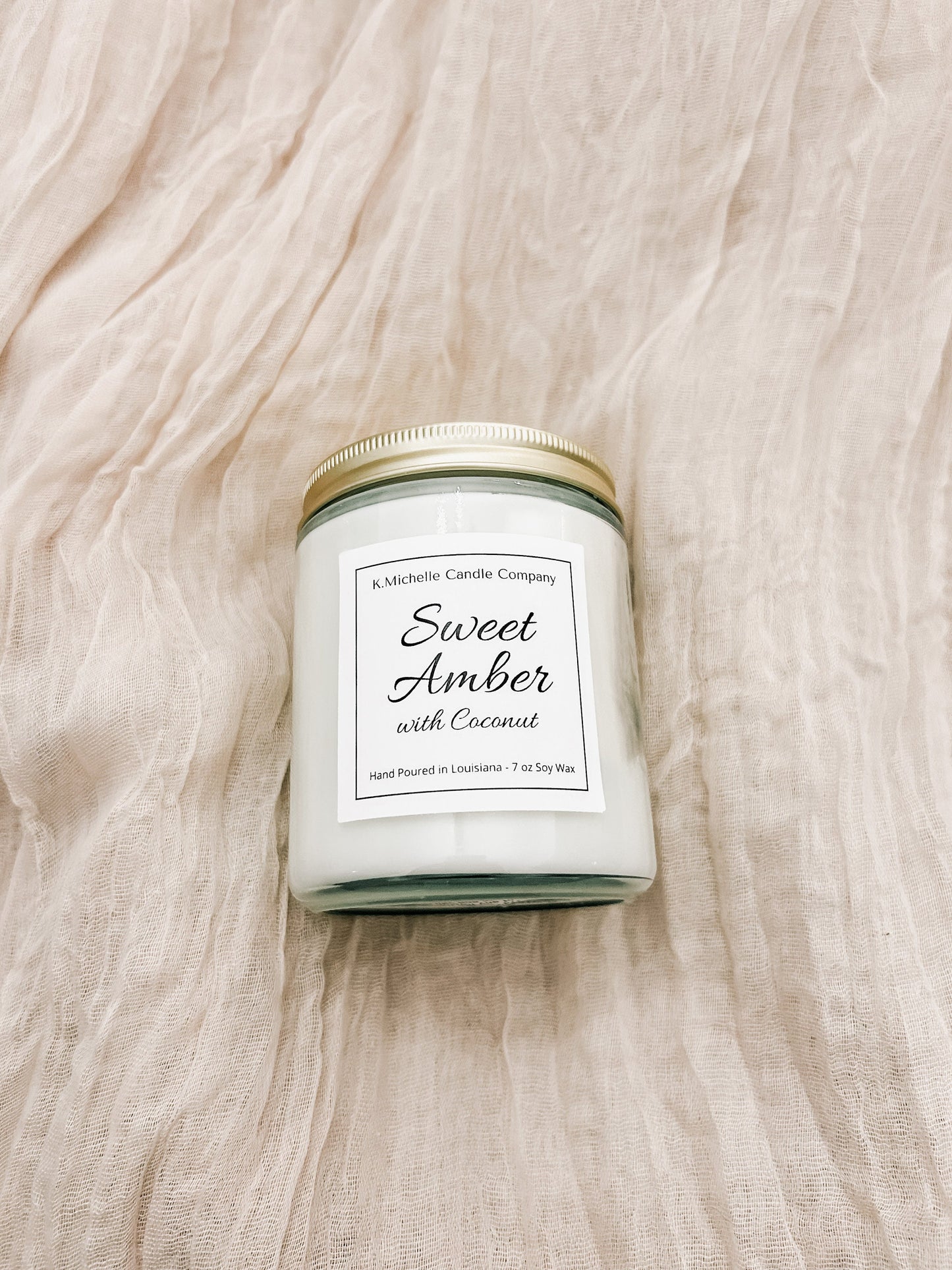 Sweet Amber with Coconut Candle