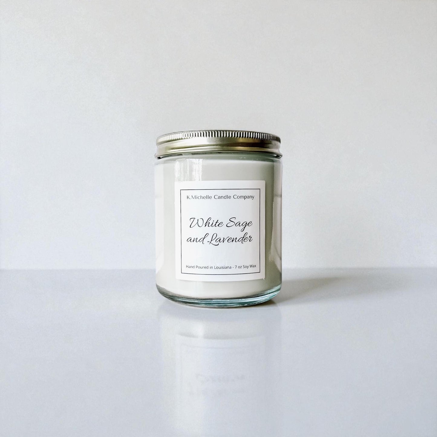 White Sage and Lavender Candle