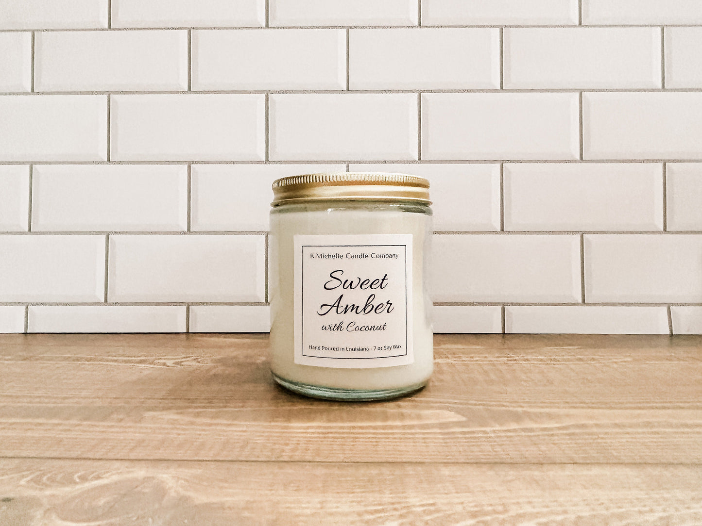 Sweet Amber with Coconut Candle