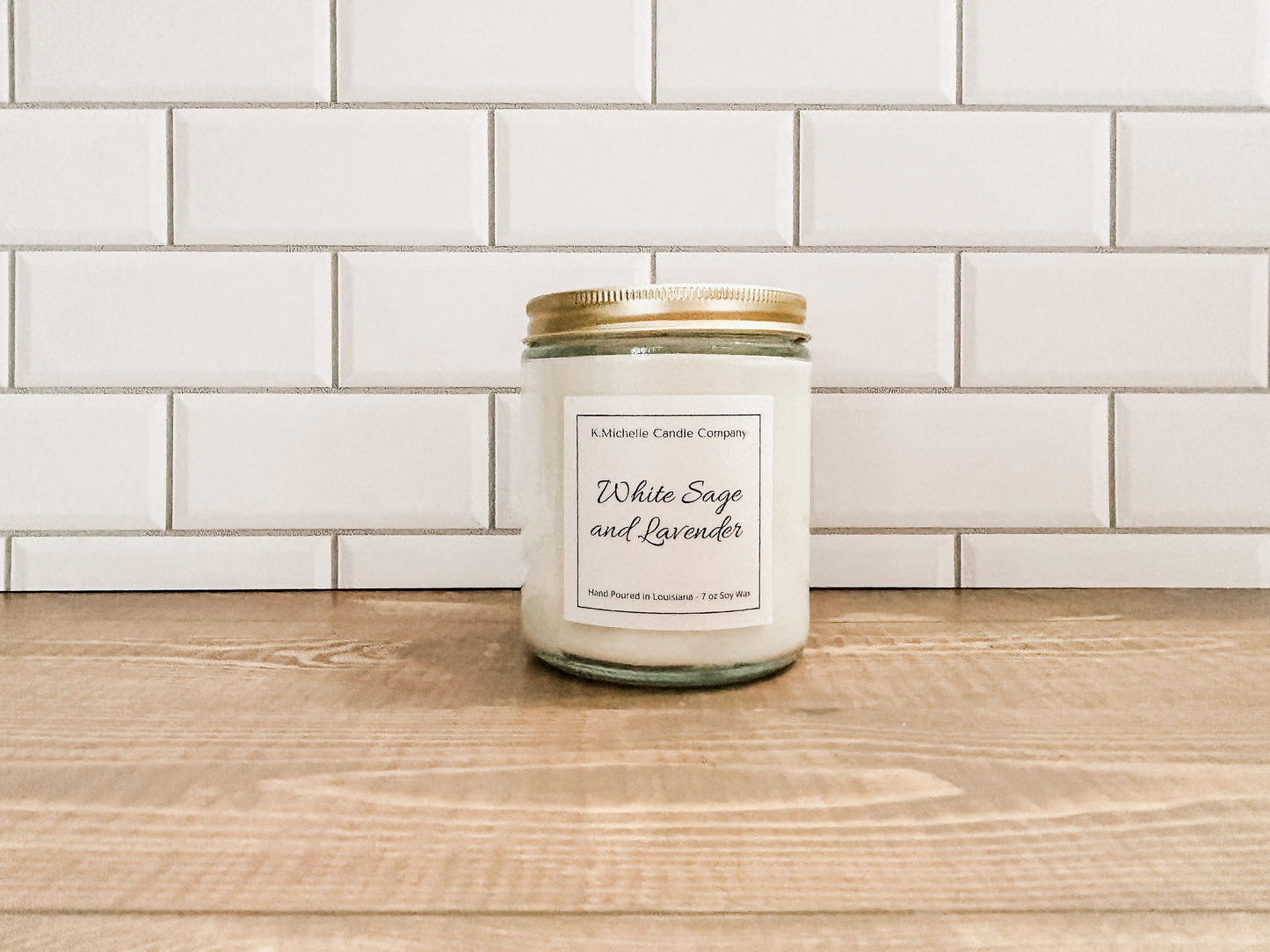 White Sage and Lavender Candle