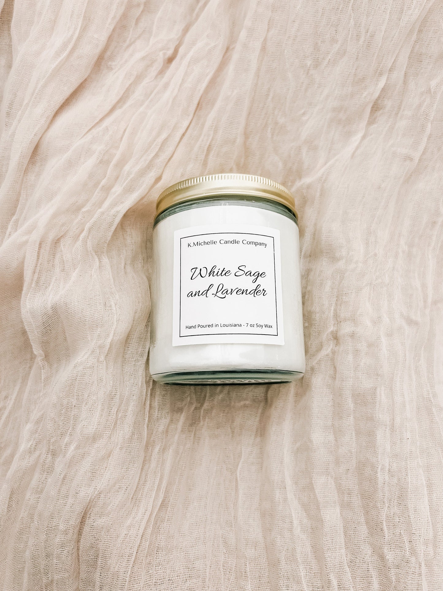 White Sage and Lavender Candle