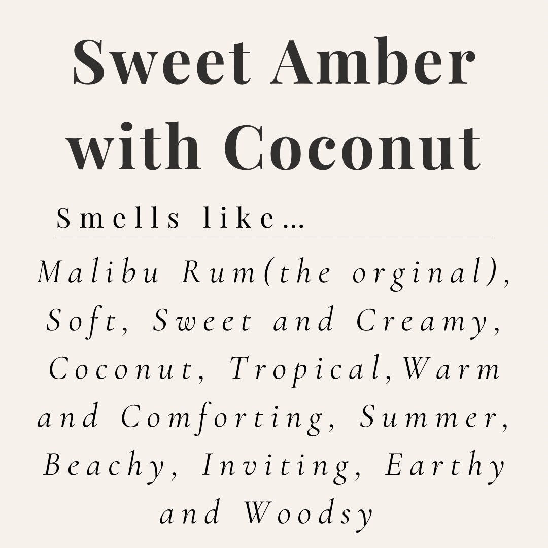 Sweet Amber with Coconut Candle