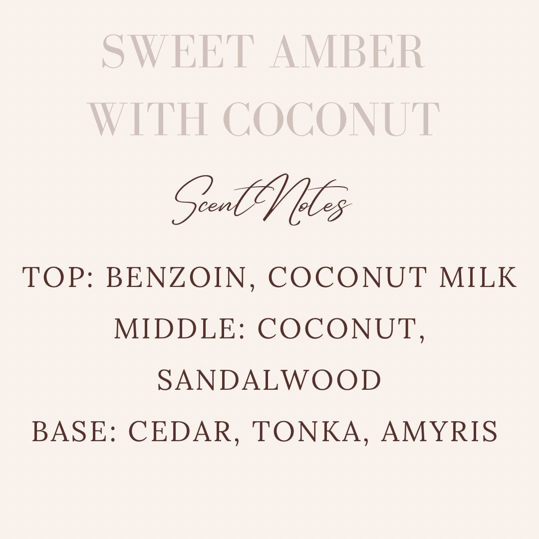 Sweet Amber with Coconut Candle